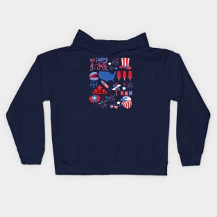 Fourth of July America Patriotic Kids Hoodie